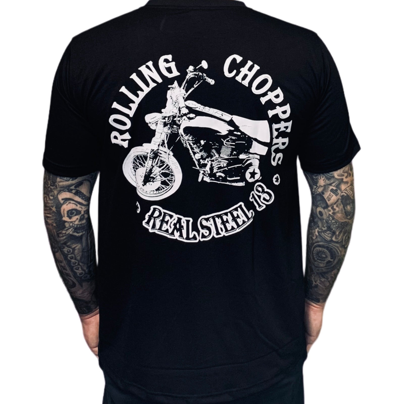 Blue Rider Wear T Shirt Real Steel Softail Schwarz 