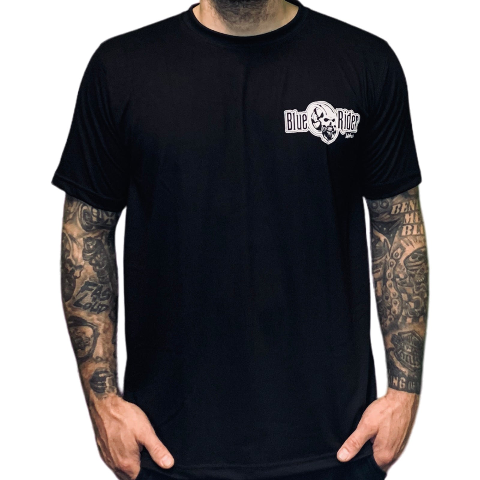 Blue Rider Wear T Shirt Real Steel Softail Schwarz 