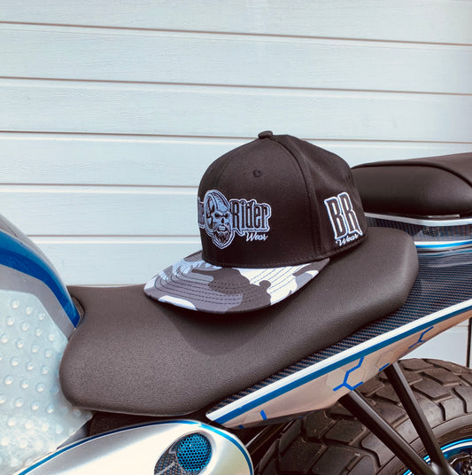 Biker Skull Snapback Caop von Blue Rider Wear