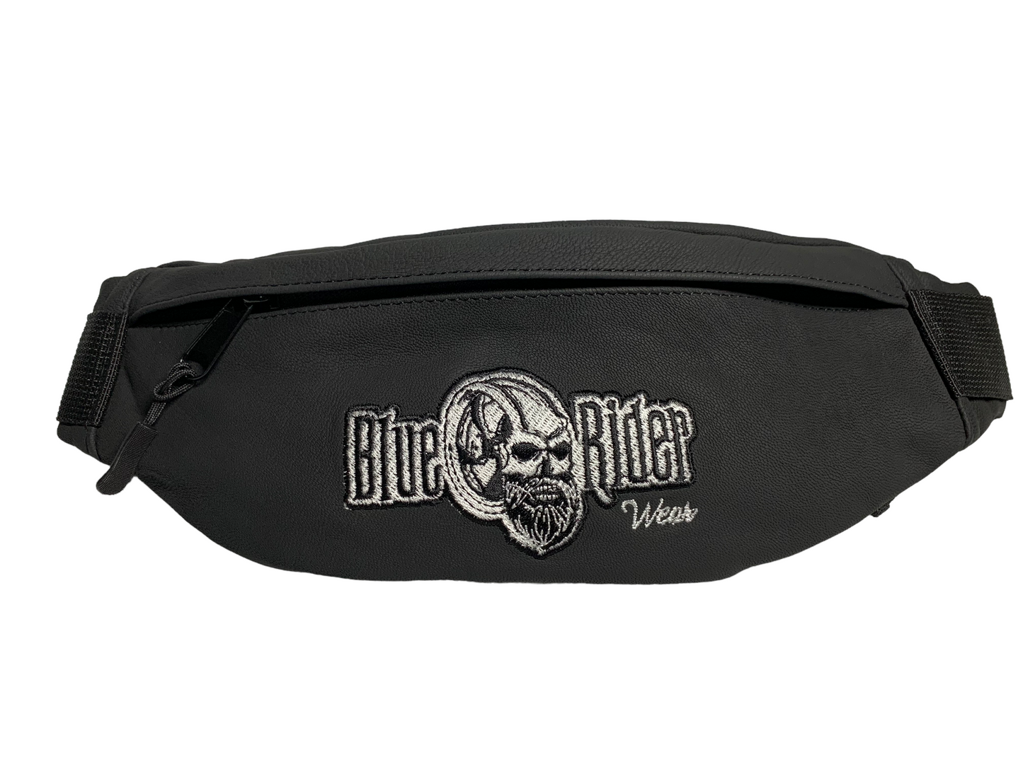 Blue Rider Wear Leder Umhängetasche Schwarz