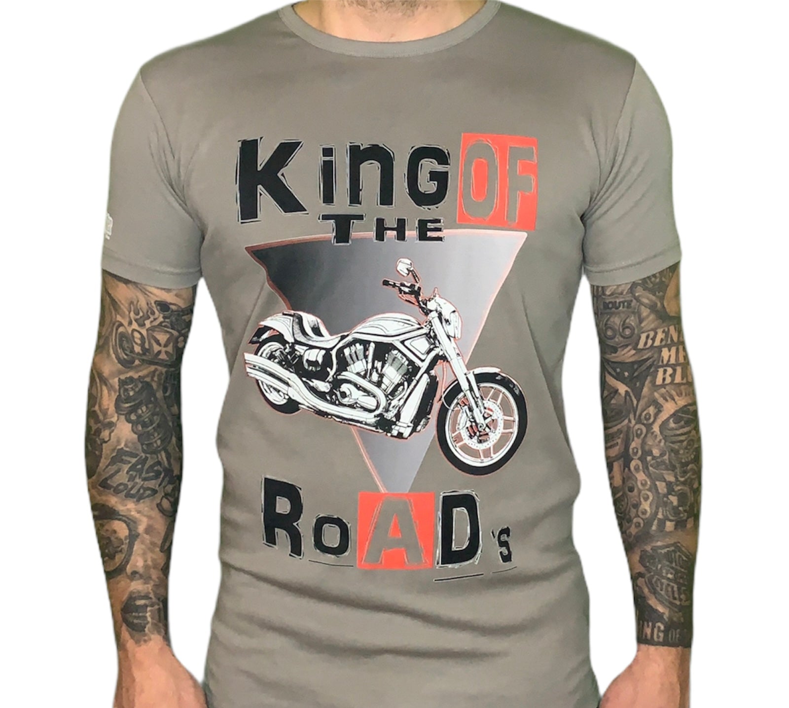 Blue Rider Wear T- Shirt King of The Road´s Grau