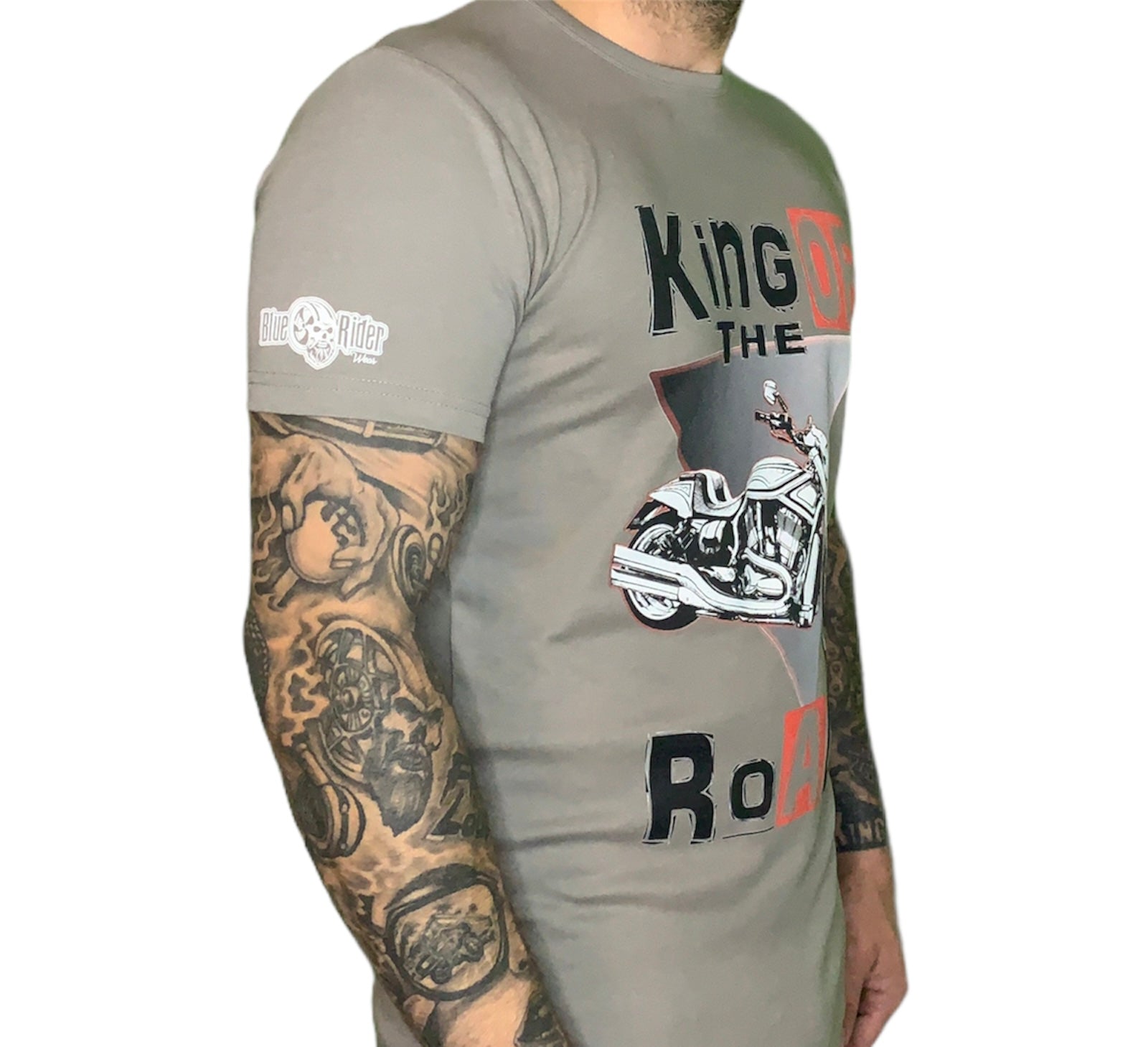 Blue Rider Wear T- Shirt King of The Road´s Grau