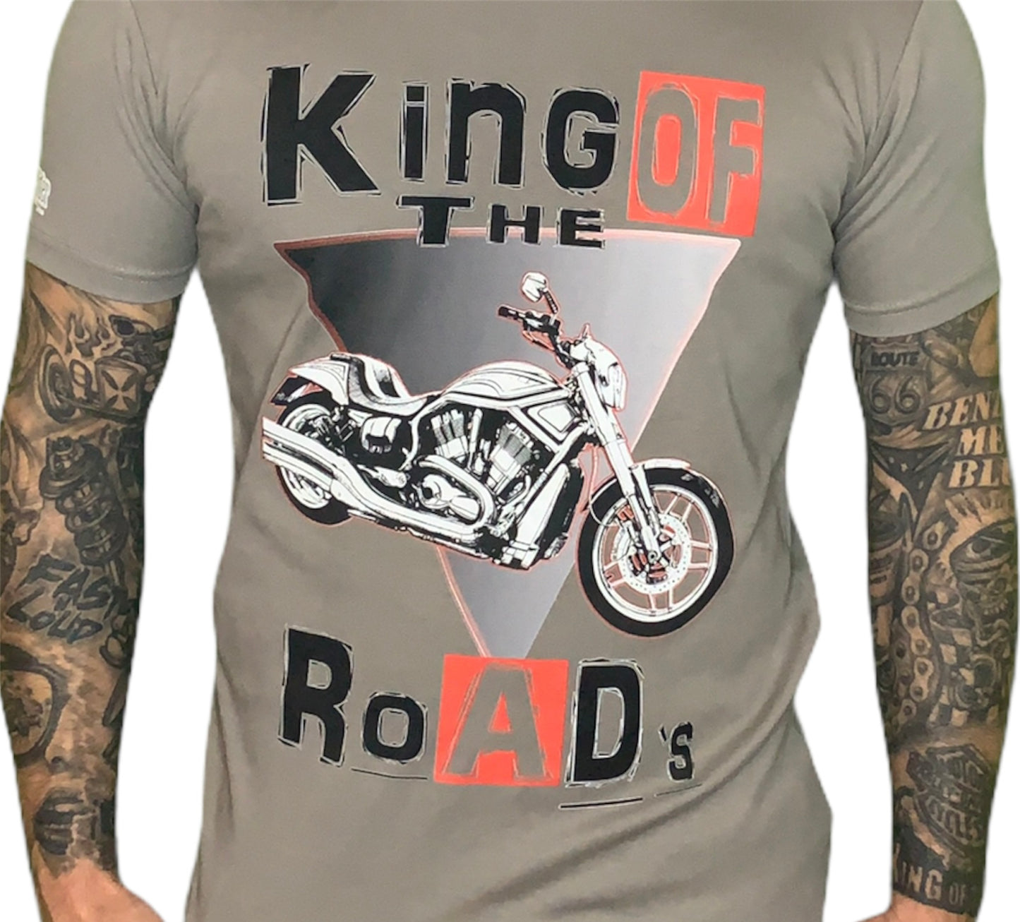 Blue Rider Wear T- Shirt King of The Road´s Grau