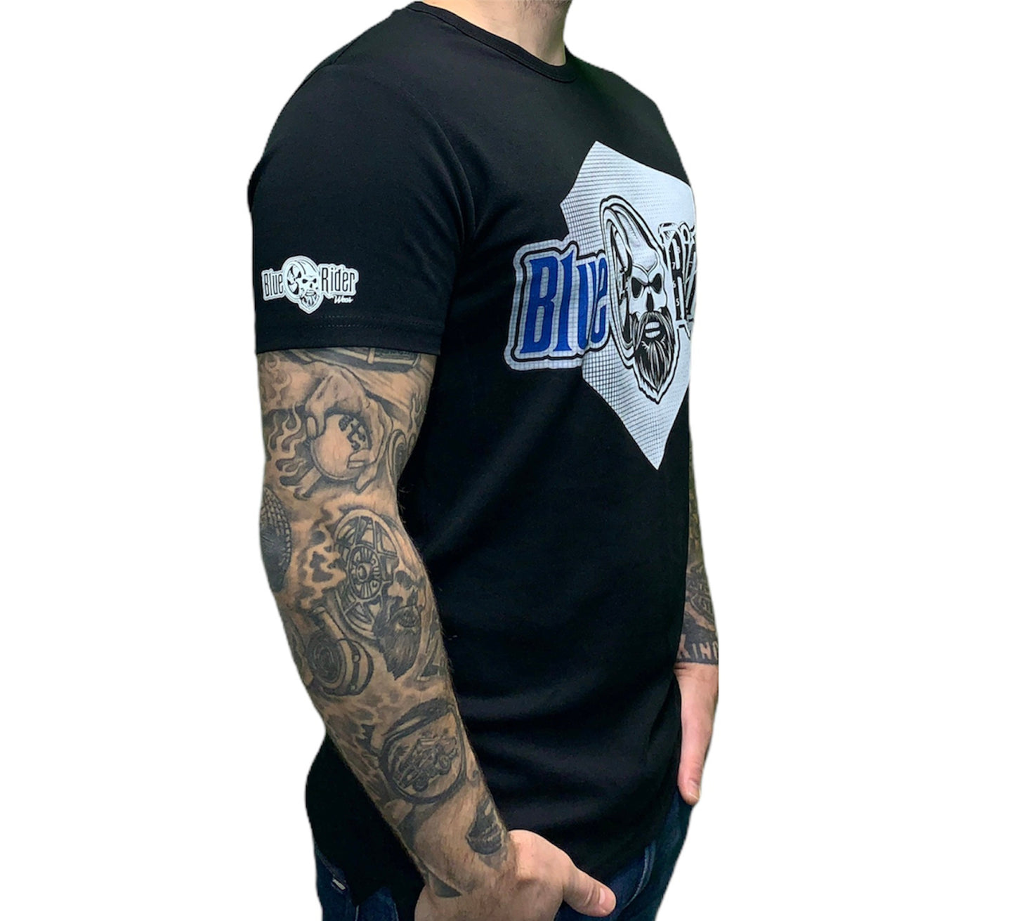 Blue Rider Wear T- Shirt Skull Schwarz