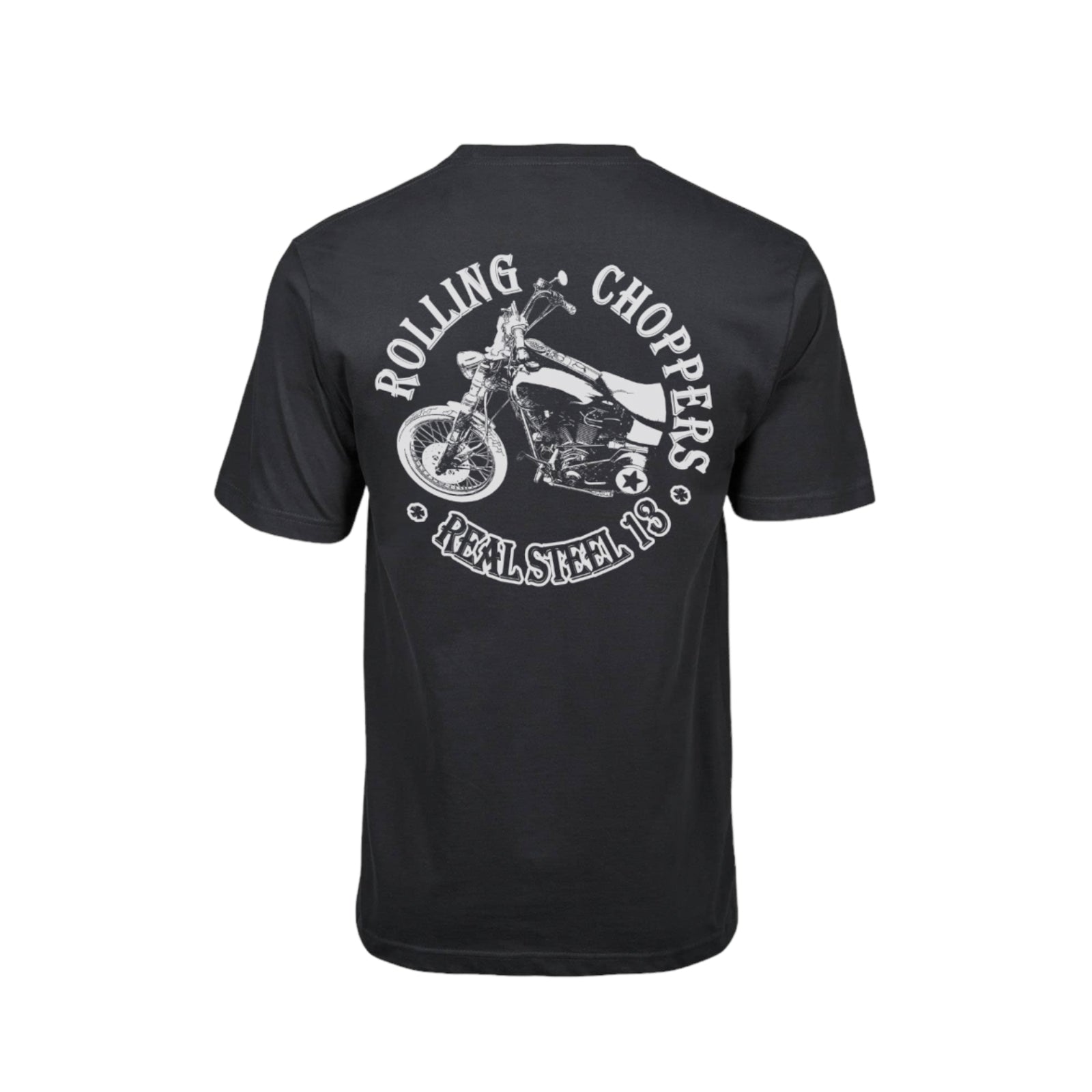 Blue Rider Wear T Shirt Real Steel Softail Schwarz